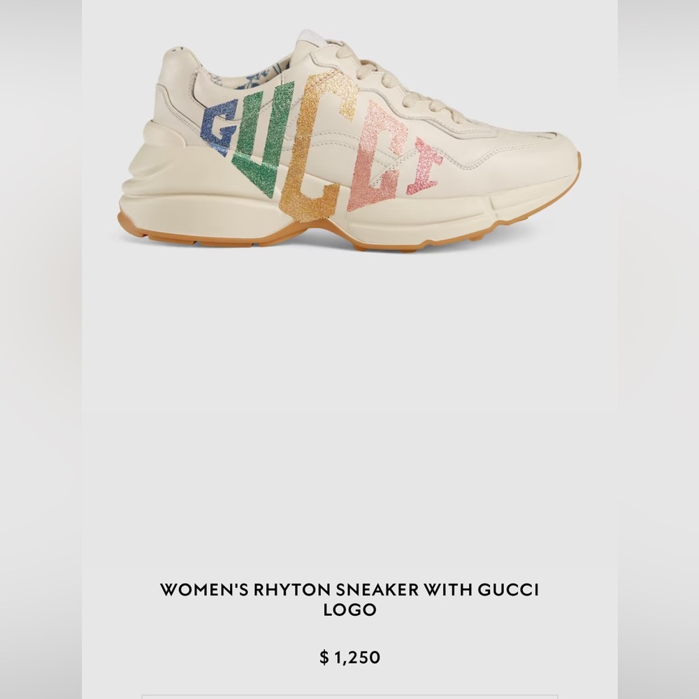 GUCCI RHYTON SNEAKER WITH GUCCI LOGO